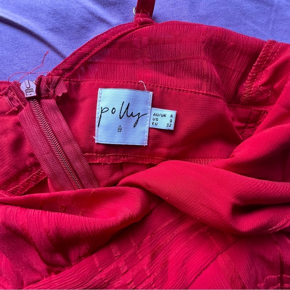 Princess Polly Red Theodora Romper - Picture 4 of 5